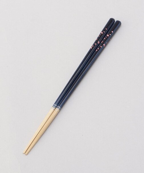 ほんとうにすべらないお箸 23cm 桜舞うブルー