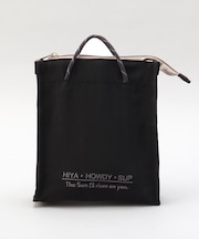 ロープ付きスクエア保冷バッグ BK
