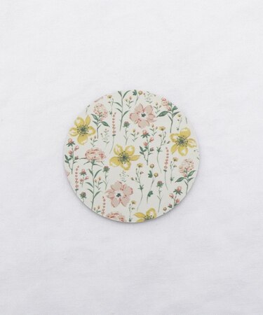 ラバストーンコースター ソフト プリント イエローフラワー