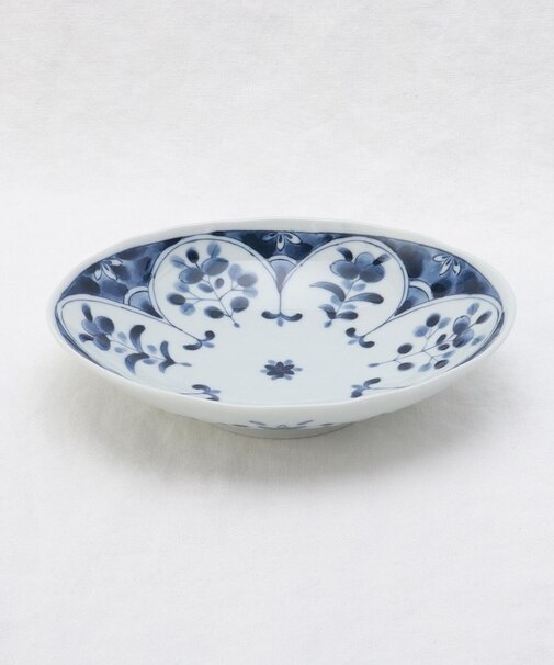 藍凛堂 60楕円深皿 間取立花