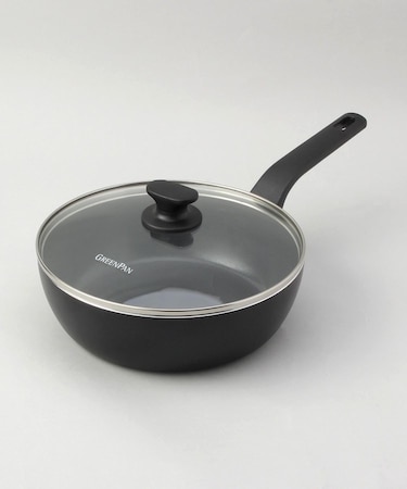 エッセンス フライパン 24cm 深型 ガラス蓋付き  ＜GreenPan  グリーンパン＞