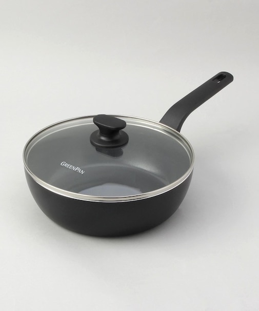 エッセンス フライパン 24cm 深型 ガラス蓋付き  ＜GreenPan  グリーンパン＞