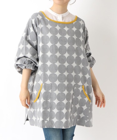 サークルジャガード かっぽう着 GY