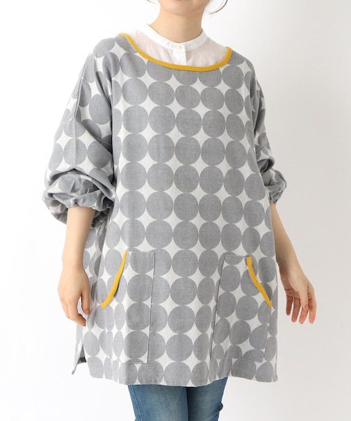 サークルジャガード かっぽう着 GY