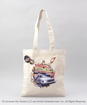 缶バッジ付きトート IVタイムマシン ＜Back To The Future バックトゥザフューチャー＞