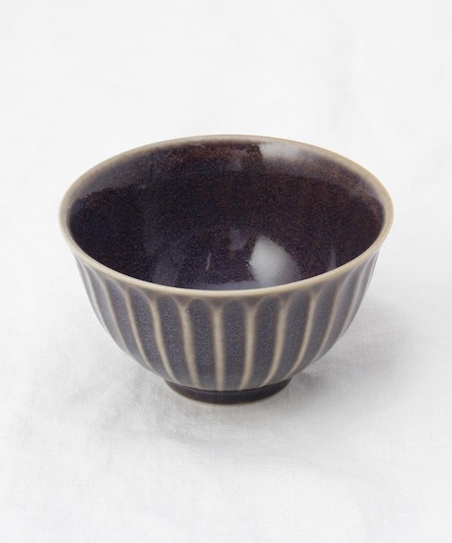 ケイプ 削ぎ茶碗 レーズンブラウン