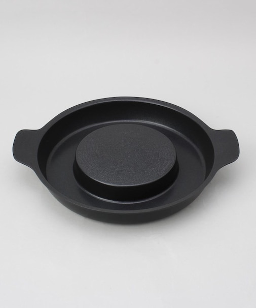 ふっ素樹脂加工 アルミ鋳物製 焼きしゃぶ鍋28cm