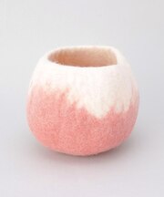 ラウンド スモールバスケット H11×W15cm グラデPK