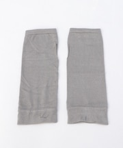 極暖シルク 薄手アームウォーマー 鉛色 ＜絹屋＞