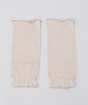 極暖シルク 薄手レッグウォーマー 黄金色 ＜絹屋＞