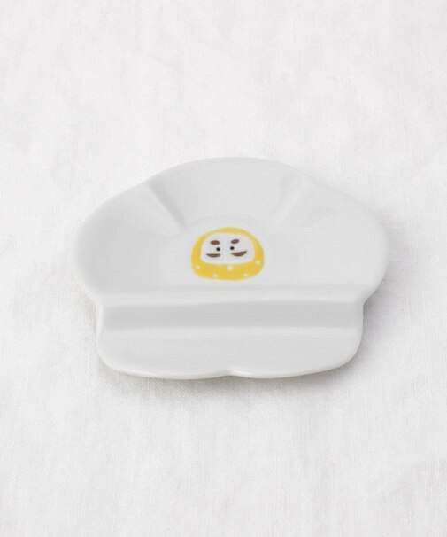 ニッポン絵皿 箸置き小皿 金運だるま