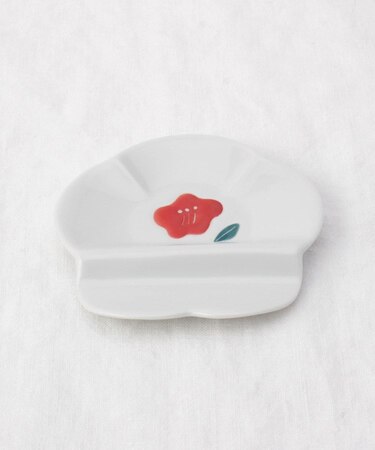 ニッポン絵皿 箸置き小皿 椿