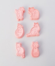 クッキーカッター ネコ6P