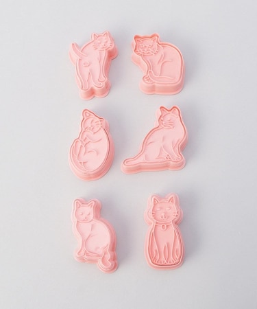 クッキーカッター ネコ6P
