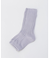 シルクとオーガニックコットン つま先あきソックス 藤色 ＜絹屋＞