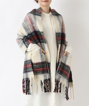 ポケットブランケット タータンレッド