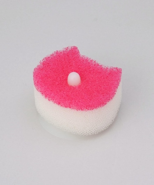 POCO neco 洗面スポンジ吸盤付き・PK <marna マーナ>