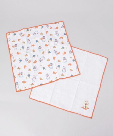 マネキネコ お年賀ディッシュクロス 2P