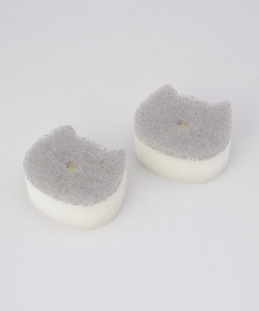 POCO neco 洗面スポンジリフィル 2個入り・GY ＜marna マーナ＞