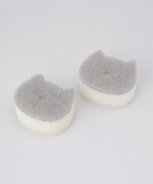 POCO neco 洗面スポンジリフィル 2個入り・GY ＜marna マーナ＞