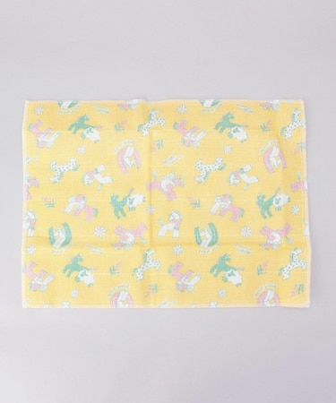 白雪友禅ふきん Fortune Horse イエロー