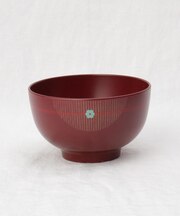 むすび 汁椀 朱