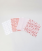 ディッシュクロス4Pセット RD