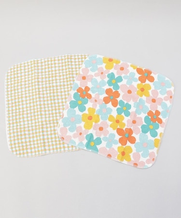 ディッシュクロス2PCSセット マルチフラワー RD