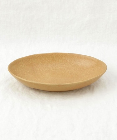 オーバル皿 イエローベージュ