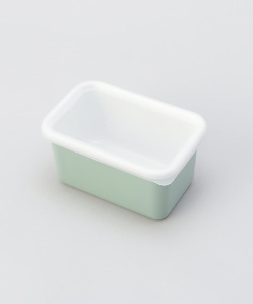 ホーロー深型角容器 ヴィンテージグリーン S ＜富士ホーロー ＞