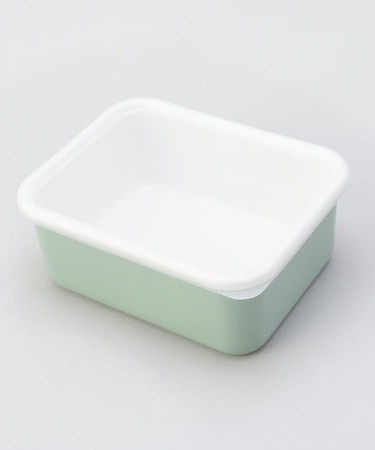 富士ホーロー深型角容器 ヴィンテージグリーン L ＜212Kオリジナル＞