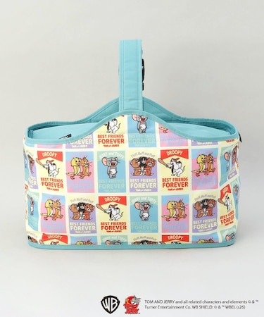 ワンハンドルクーラーバッグ 総柄 ＜TOM and JERRY トムとジェリー＞