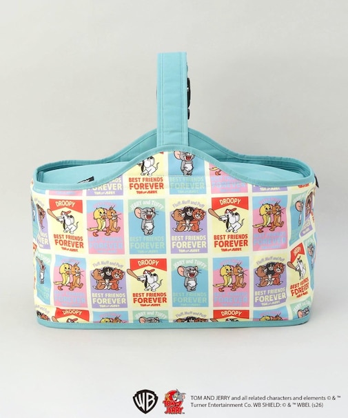 ワンハンドルクーラーバッグ 総柄 ＜TOM and JERRY トムとジェリー＞
