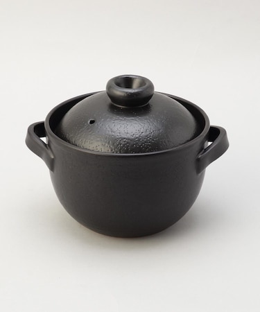 ごはん土鍋 3合炊き BK