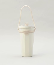 トート ストロー付2wayタンブラー470ml WH