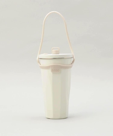トート ストロー付2wayタンブラー470ml WH
