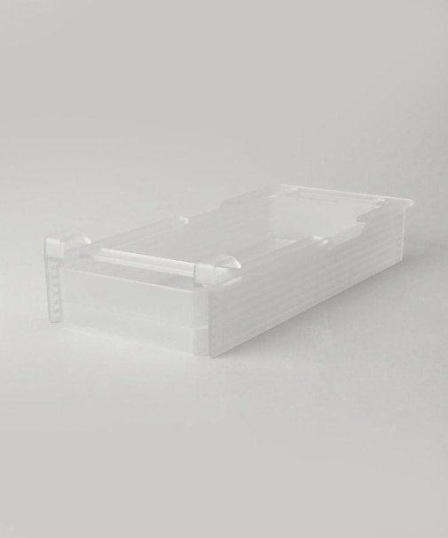 冷蔵庫中棚下高さ調節ラック S WH 山崎実業 ＜tower タワー＞