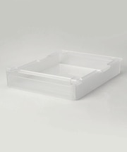 冷蔵庫中棚下高さ調節ラック L WH 山崎実業 ＜tower タワー＞