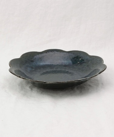 和花 深皿 青藍