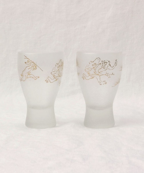 プレミアム鳥獣戯画酒グラスペアセット