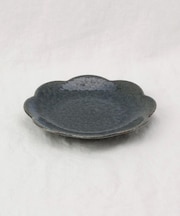 和花 中皿 青藍