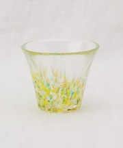 津軽びいどろ にほん色ふうけい 盃　向日葵