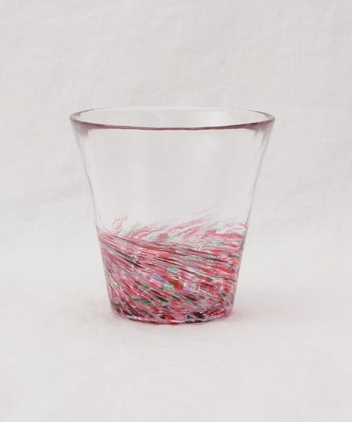 津軽びいどろ 六の色 グラス 花