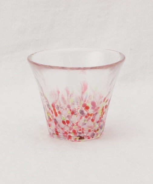 津軽びいどろ にほん色ふうけい 盃　舞う桜