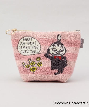 サガラ刺繍台形ポーチ PK ＜MOOMIN ムーミン＞