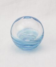 津軽びいどろ 六の色 一輪挿し 海