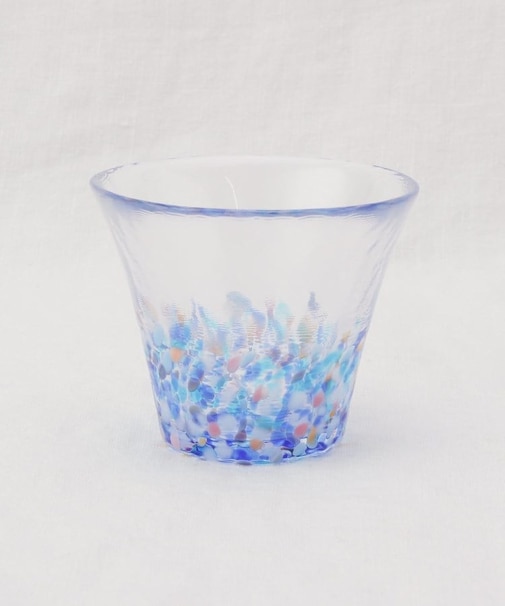 津軽びいどろ にほん色ふうけい 盃　夕凪の空