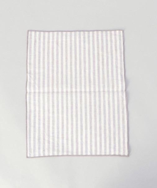 ブロックストライプ リネンコットン キッチンクロス S 30x40cm LPU ＜212Kオリジナル ＞