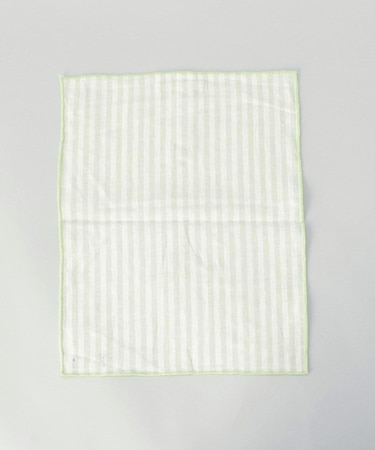 ブロックストライプ リネンコットン キッチンクロス S 30x40cm LGR ＜212Kオリジナル ＞