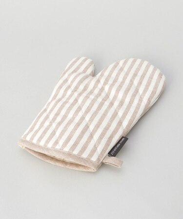 ブロックストライプ リネンコットン ミトン NT ＜212Kオリジナル ＞
